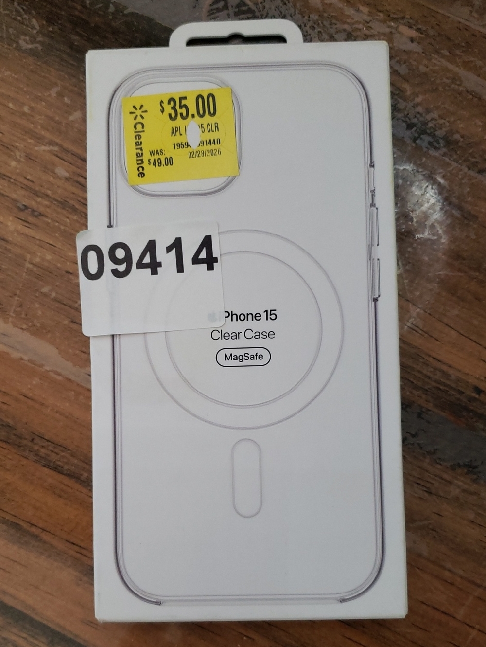 OEM Glossy Smooth Clear Case For iPhone 15, With Magsafe